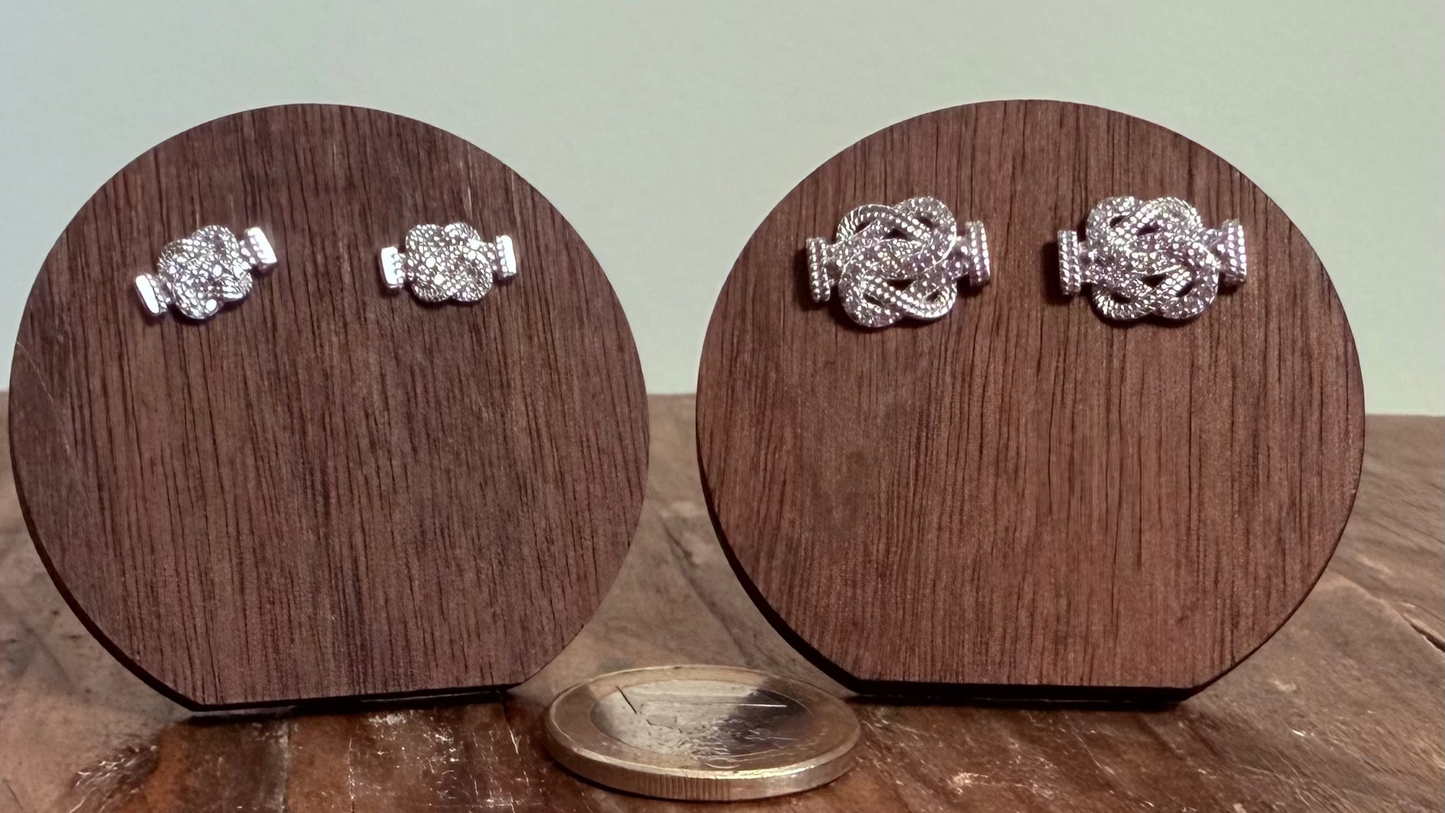 mattenklopper oorbellen met zirkonia steentjes small