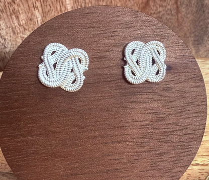 Mattenklopper oorbellen vierkant small