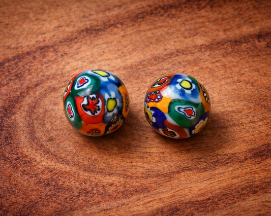 Alakondre/Millifiore kralen rond in verschillende maten